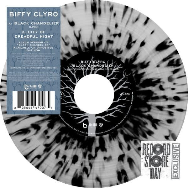 Rock/Pop Biffy Clyro - Black Chandelier (Clear with black splatter) (NM)