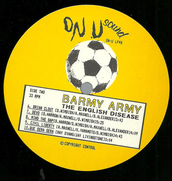 Electronic Barmy Army (Adrian Sherwood) - The English Disease ('89 UK) (VG+)