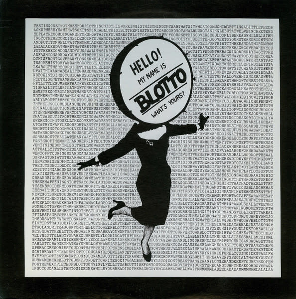 Rock/Pop Blotto – Hello, My Name Is Blotto, What's Yours? (VG+/ small creases)