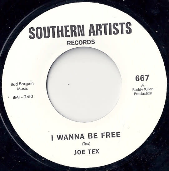 R&B/Soul/Funk Joe Tex / Charles Sheffield - I Wanna Be Free / It's Your Voodoo Working (VG+)