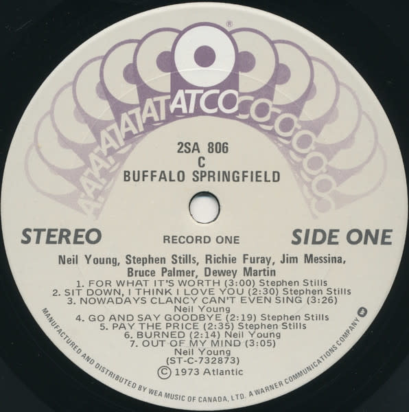 Rock/Pop Buffalo Springfield - S/T Compilation (CA Reissue) (VG++/light cracking on spine)