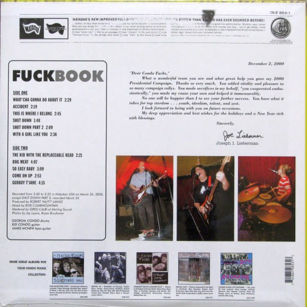 Rock/Pop Condo Fucks - Fuckbook (NM)