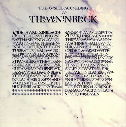Rock/Pop The Stranglers – The Gospel According To The Meninblack ('81 UK) (VG+/ small creases, red marker on back+label)