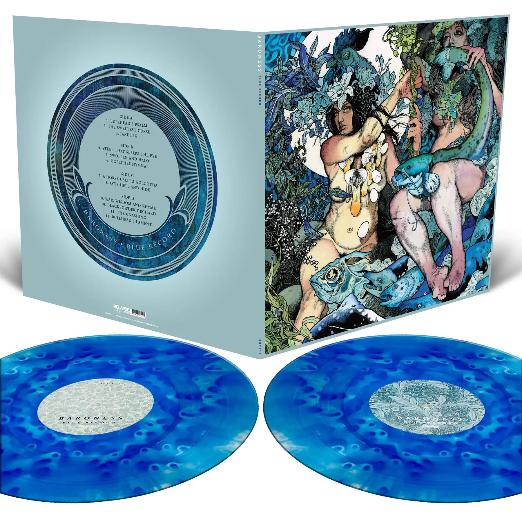 Metal Baroness - Blue Record (Custom Cloudy Effect Edition)
