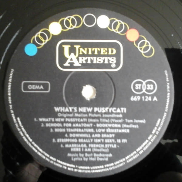 Soundtracks Burt Bacharach - What's New Pussycat? (Soundtrack) ('65 Germany) (VG/creases, ring-wear)