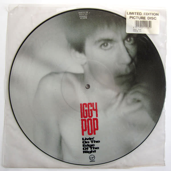 Rock/Pop Iggy Pop - Livin' On The Edge Of The Night (Picture Disc) ('90 UK) (VG+)