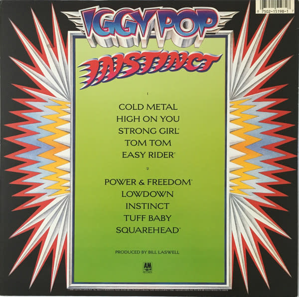 Rock/Pop Iggy Pop - Instinct ('88 US, promo stamp on back cover) (NM)