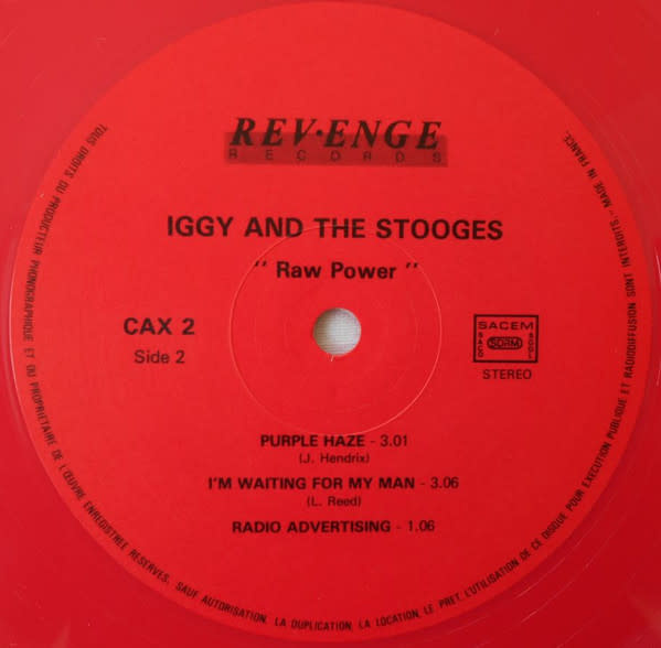 Rock/Pop Iggy And The Stooges - Raw Power (Pink Vinyl) ('88 France) (NM)