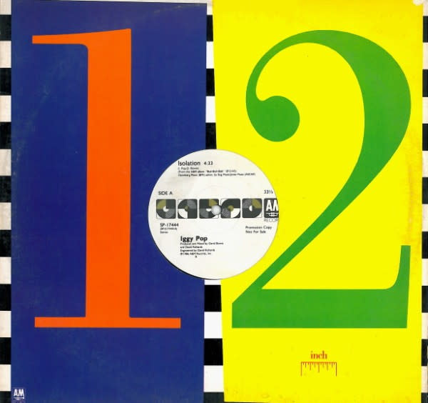 Rock/Pop Iggy Pop - Isolation ('86 US Promo 12") (VG++)
