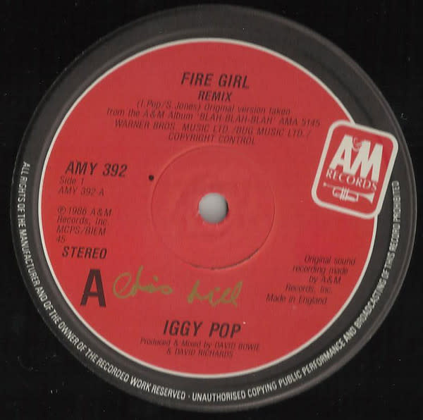 Rock/Pop Iggy Pop - Fire Girl ('87 UK 12") (NM)