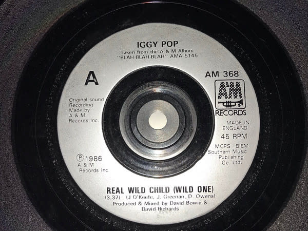 Rock/Pop Iggy Pop - Real Wild Child (Wild One) ('86 UK 7") (VG+)