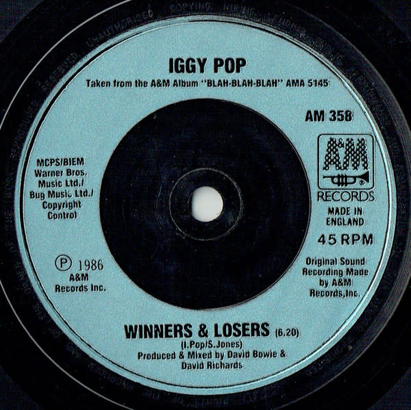 Rock/Pop Iggy Pop - Cry For Love ('86 UK 7") (VG++)