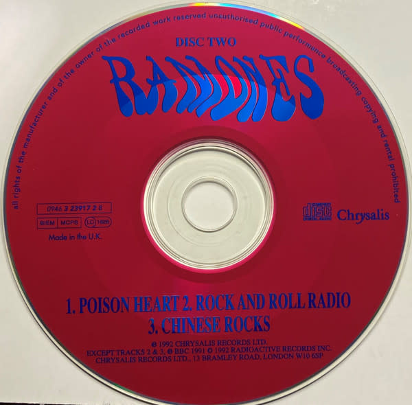 Punk/Hardcore Ramones - Poison Heart (CD single 2) (USED CD)