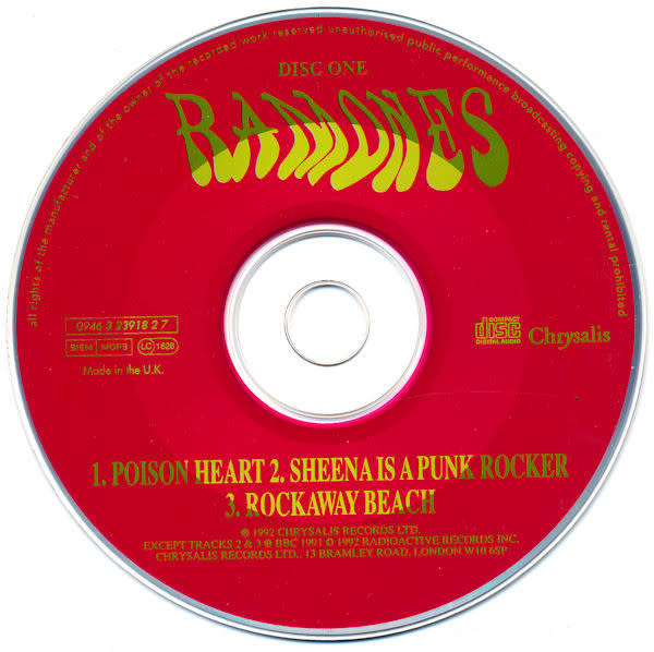 Punk/Hardcore Ramones - Poison Heart (CD single 1) (USED CD)
