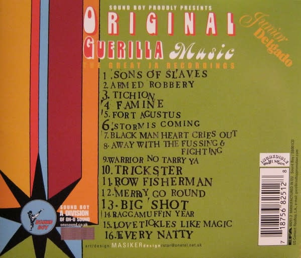 Reggae/Dub Junior Delgado - Original Guerilla Music (USED CD)