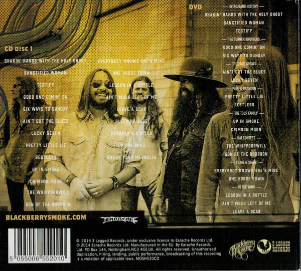 Rock/Pop Blackberry Smoke - Leave A Scar Live (2CD + DVD) (USED CD)