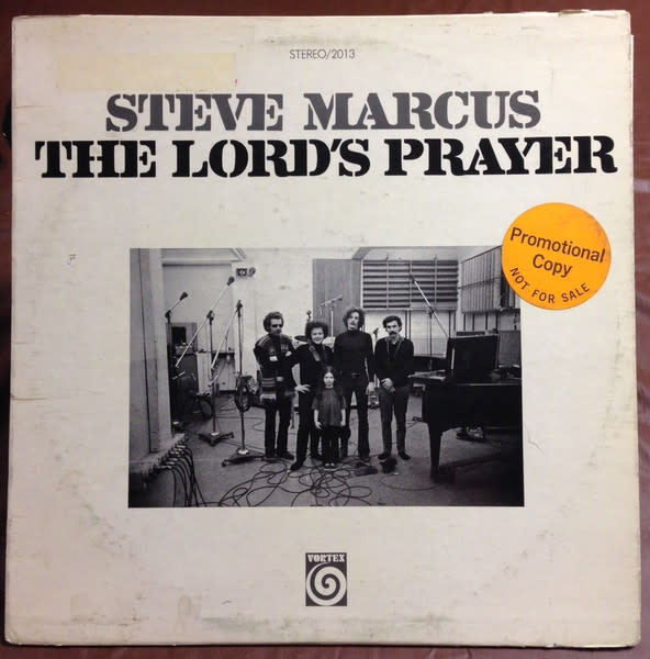 Jazz Steve Marcus - The Lord's Prayer ('69 US Stereo Promo) (VG+/sticker removed leaving residue, bit of pen + light stains on cover, ring-wear)