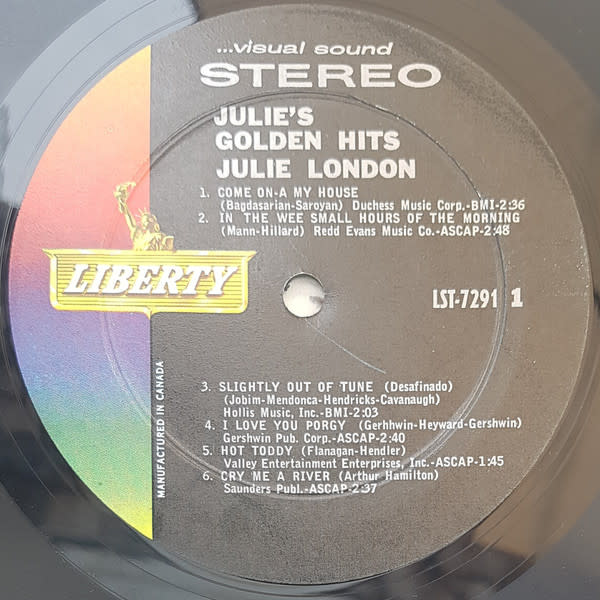 Rock/Pop Julie London - Julie's Golden Greats ('63 CA Stereo) (VG+)