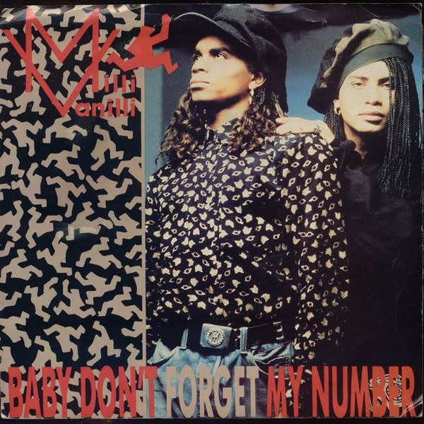 Pop Milli Vanilli – Baby Don't Forget My Number 12'' Single (VG+/ small creases, light shelf-wear)