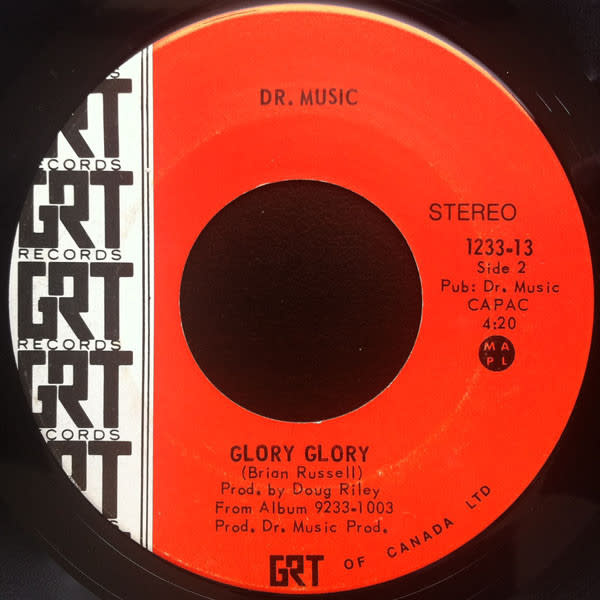 R&B/Soul/Funk Dr. Music - Sun Goes By b/w Glory Glory ('72 CA 7") (VG+)