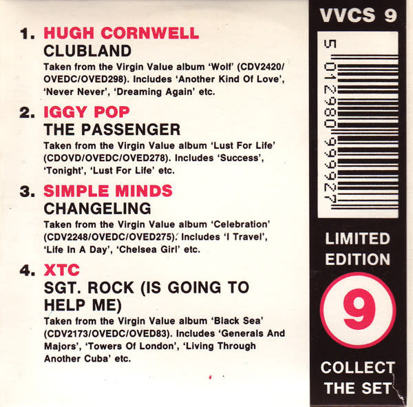Rock/Pop V/A - Virgin Value 9 (3" CD) (USED CD - STILL SEALED)