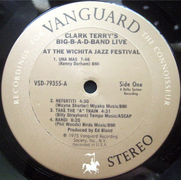 Jazz Clark Terry - Clark Terry's Big-B-a-d-Band Live At The Wichita Jazz Festival 1974 (VG+/ bit of tape on top seam)