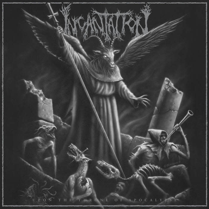 Metal Incantation - Upon The Throne Of Apocalypse (Black Ice w/ Splatter)