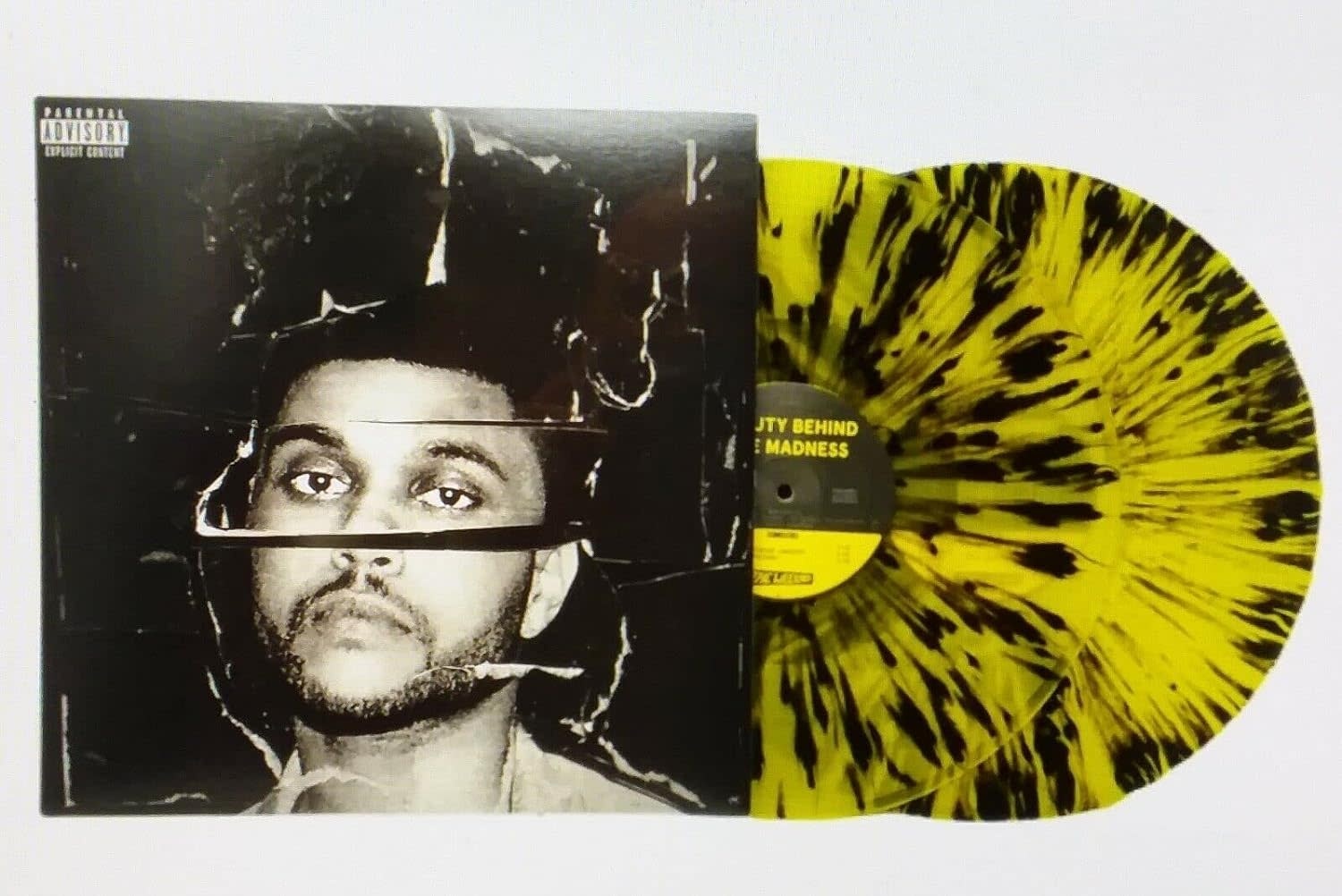 R&B/Soul/Funk The Weeknd - Beauty Behind The Madness (Yellow with Black Splatter Vinyl) (VG++)