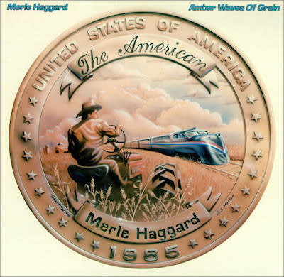 Folk/Country Merle Haggard – Amber Waves Of Grain (VG+/ creases, sticker tear)