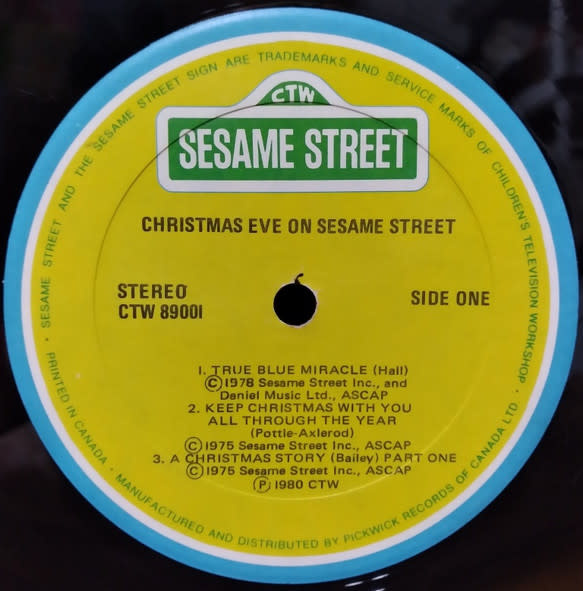 Christmas Sesame Street - Christmas Eve On Sesame Street ('80 CA) (VG+/ promo slice)