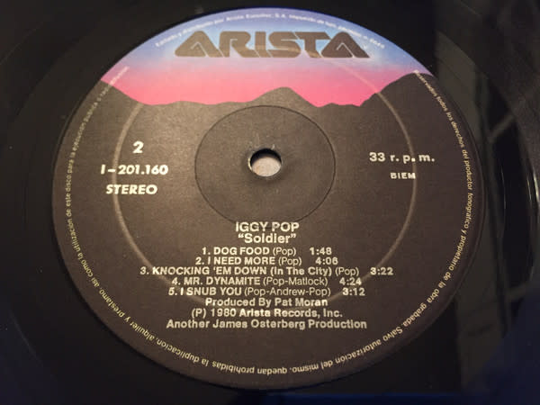 Rock/Pop Iggy Pop - Soldier (Spain) (NM/ crease)