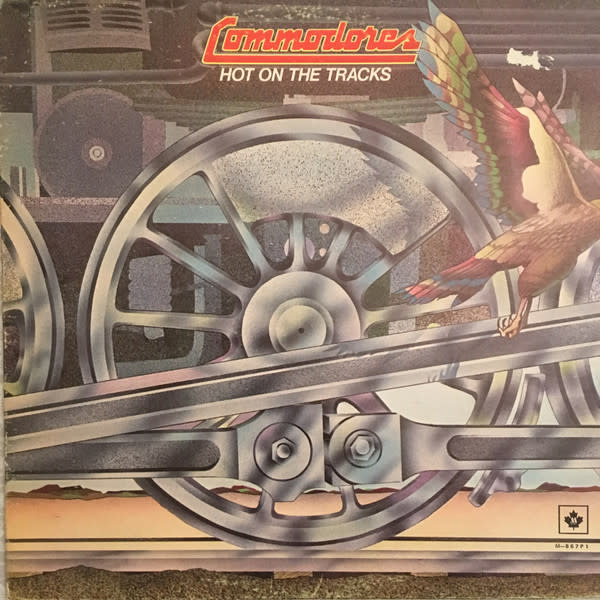 R&B/Soul/Funk Commodores - Hot On The Tracks ('76 CA White Label DJ Promo) (VG+/ corner crease, light stain bottom corner)