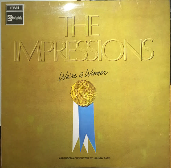 R&B/Soul/Funk The Impressions - We're A Winner ('68 UK Stereo) (VG+/ creases, ring-wear, tiny tear on cover)