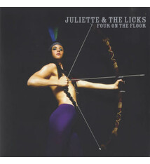 Rock/Pop Juliette & The Licks - Four On The Floor (Pink Vinyl) (VG+, rough looking scratch - does not affect play/ couple small creases, some light scuffing on cover)