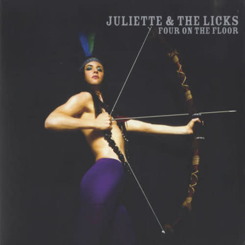 Rock/Pop Juliette & The Licks - Four On The Floor (Pink Vinyl) (VG+, rough looking scratch - does not affect play/ couple small creases, some light scuffing on cover)
