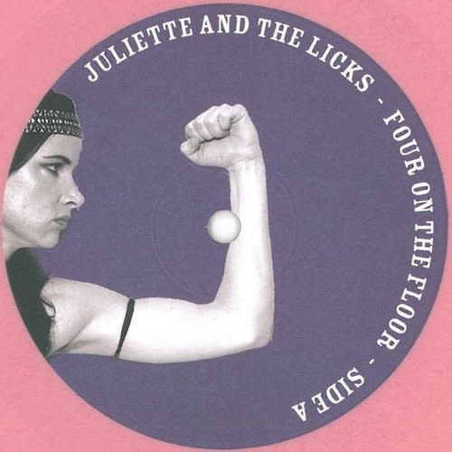 Rock/Pop Juliette & The Licks - Four On The Floor (Pink Vinyl) (VG+, rough looking scratch - does not affect play/ couple small creases, some light scuffing on cover)