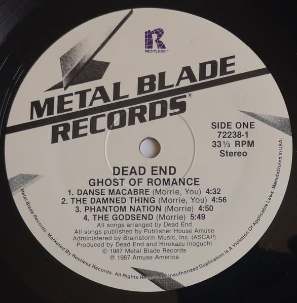 Metal Dead End - Ghost Of Romance ('87 US) (VG++)