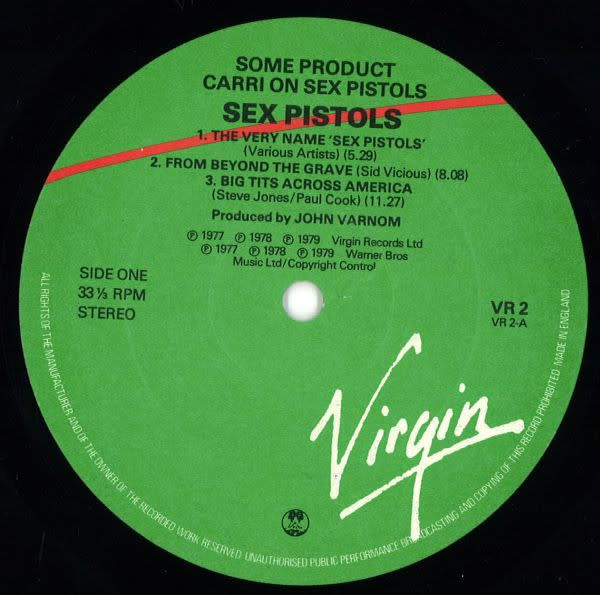 Rock/Pop Sex Pistols - Some Product - Carri On Sex Pistols (Interviews) ('79 UK) (VG+/ creases, ring/shelf/spine-wear)