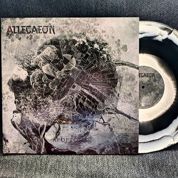 Metal Allegaeon - Apoptosis (2019 Black w/White Swirl) (NM/VG+)