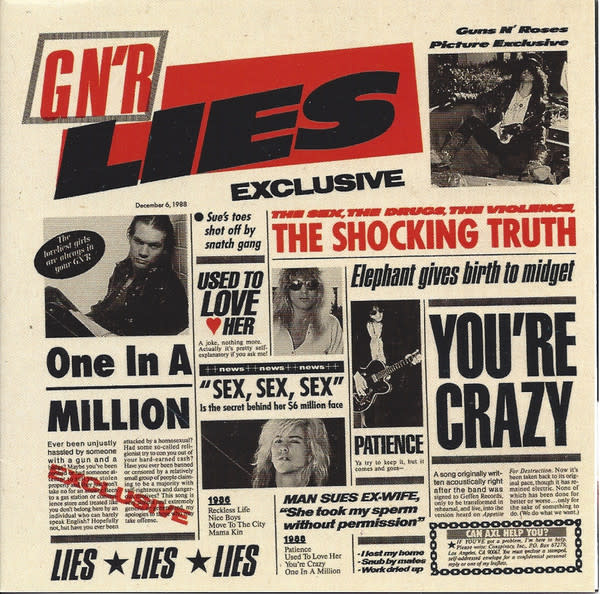 Rock/Pop Guns N' Roses - G N' R Lies (USED CD)