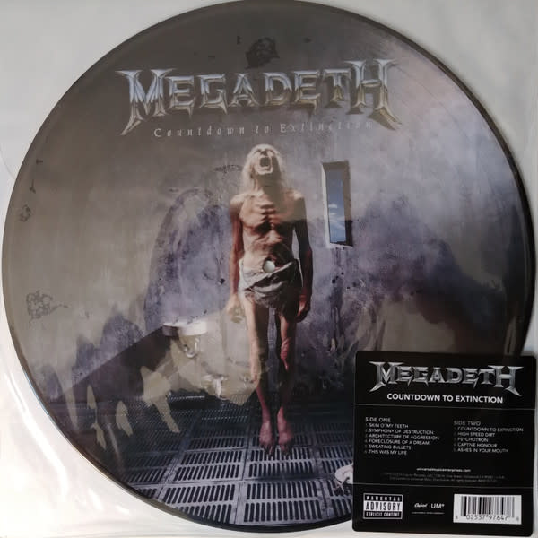 Metal Megadeth - Countdown To Extinction (2014 US Picture Disc) (VG++/ 1 in. split on bottom of plastic sleeve)