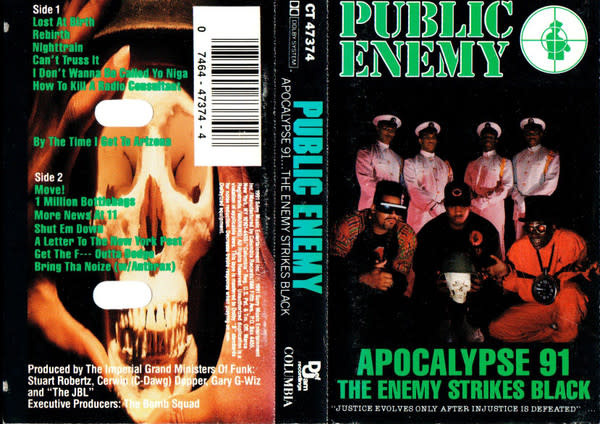 Hip Hop/Rap Public Enemy - Apocalypse 91... The Enemy Strikes Black (scuffs on shell, missing part of booklet)