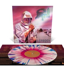 Metal Death - Leprosy (Hot Pink, Bone White, Blue Jay Tri-Colour With Splatter)