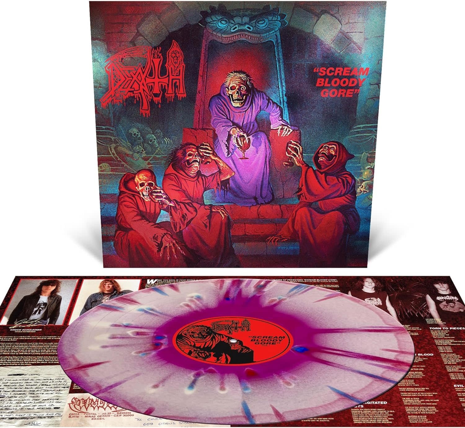 Metal Death - Scream Bloody Gore (Neon Violet, Bone White, Red Tri-Colour With Splatter)