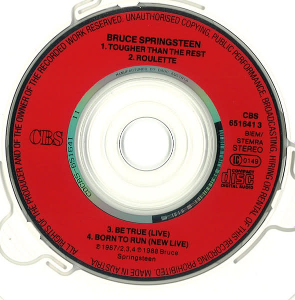 Rock/Pop Bruce Springsteen - Tougher Than The Rest (3 in. CD in regular-sized sleeve) (USED CD)