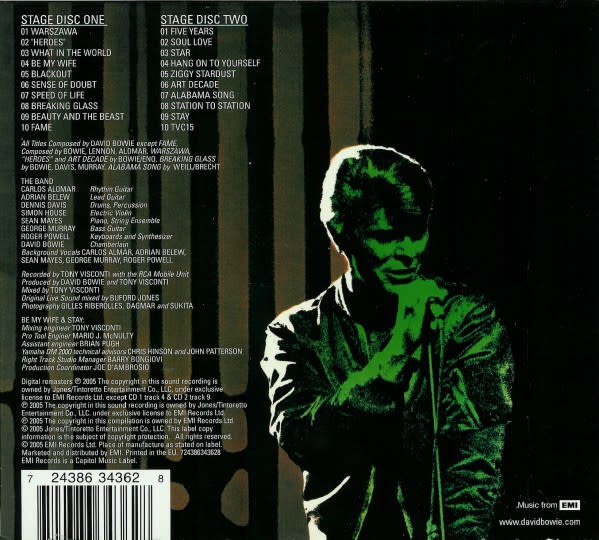 Rock/Pop David Bowie - Stage (2005 Remastered 2CD) (USED CD)