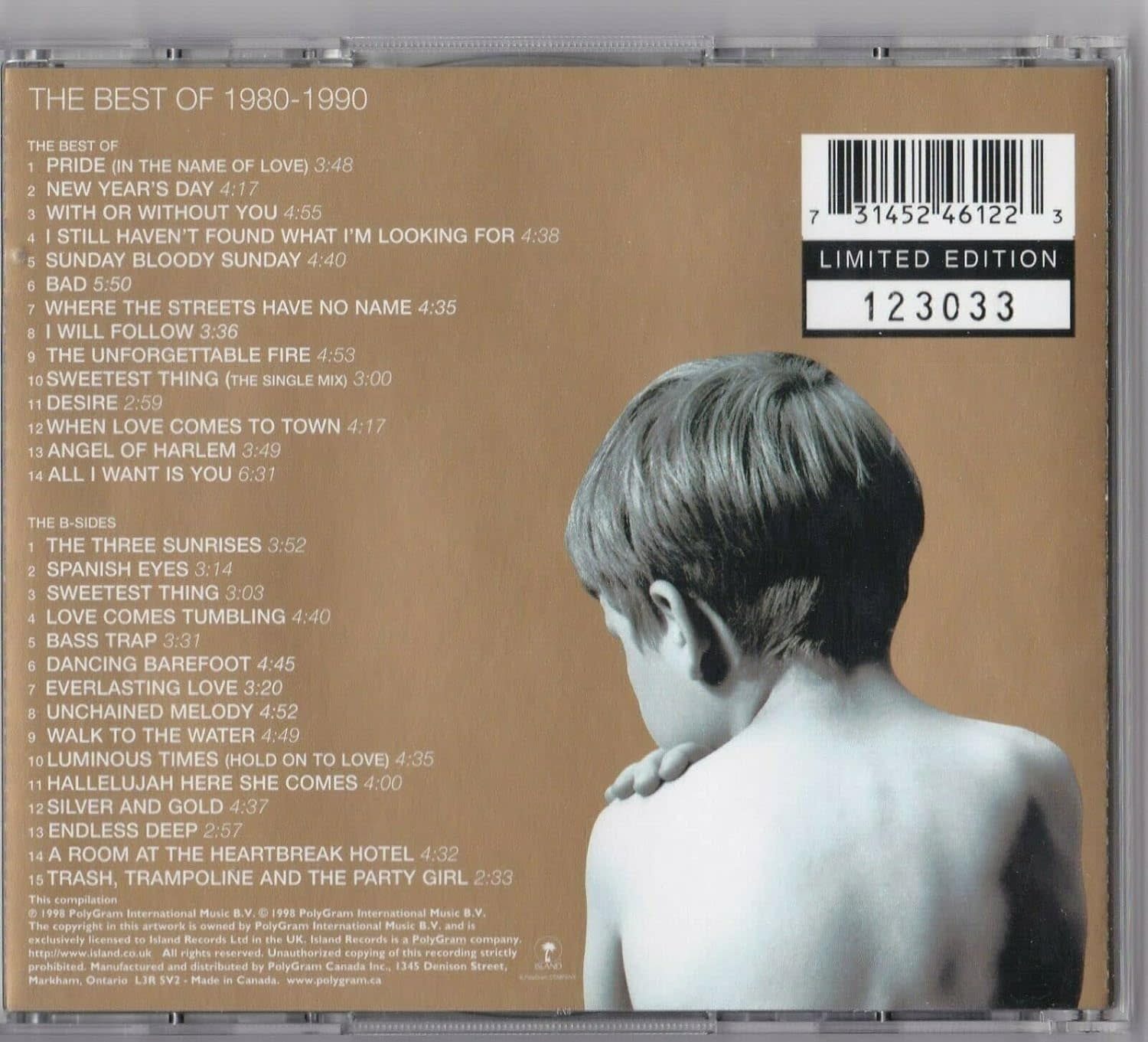 Rock/Pop U2 - Best of 1980-1990 / The B-Sides (NEW CD)