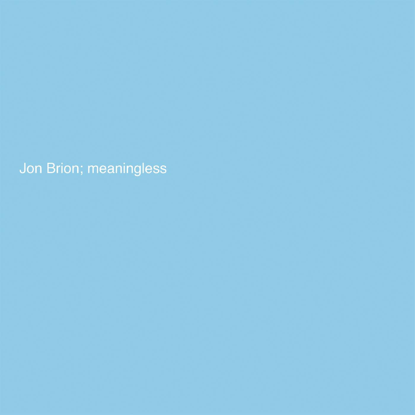 Rock/Pop Jon Brion - Meaningless (NM/NM, still in shrink w/hype sticker)