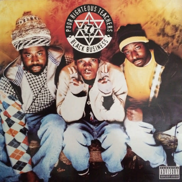 Hip Hop/Rap Poor Righteous Teachers - Black Business ('93 US Promo) (VG+, light crackle/VG, creases, tear on cover from price sticker removal)