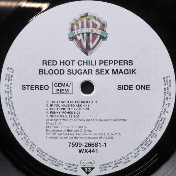 Rock/Pop Red Hot Chili Peppers - Blood Sugar Sex Magik (EU Reissue) (VG+/VG++, still in shrink)